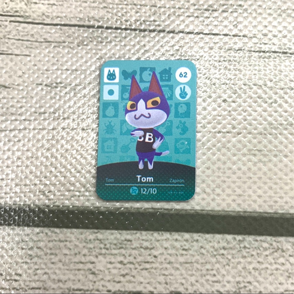 Animal Crossing Amiibo Tom Mini NFC Card Scan in Villager ACNH Switch.